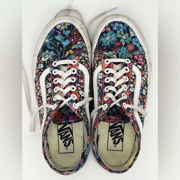 Vans Made With Liberty Fabric Old Skool Tapered Shoes W7 - Picture 1 of 10